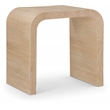 Maklaine Mid-Century Natural White Oak Finish Modern End Table