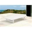 Maklaine Aluminum Modern / Contemporary Outdoor Patio Coffee Table