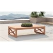 Maklaine Modern / Contemporary Natural Teak Outdoor Coffee Table
