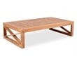 Maklaine Modern / Contemporary Natural Teak Outdoor Coffee Table
