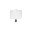 Maklaine Modern / Contemporary Table Lamp in Blue Finish Art Glass
