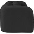 Maklaine Modern / Contemporary Rich Black Boucle Fabric Sofa