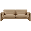 Maklaine Modern / Contemporary Soft Camel Velvet Fabric Sofa