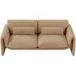 Maklaine Modern / Contemporary Soft Camel Velvet Fabric Sofa