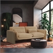 Maklaine Modern / Contemporary Soft Camel Velvet Fabric Sofa