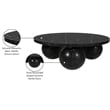 Maklaine Modern / Contemporary Black Finish Marble Coffee Table