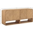 Maklaine Engineered Wood Mid-Century Natural Sideboard/Buffet