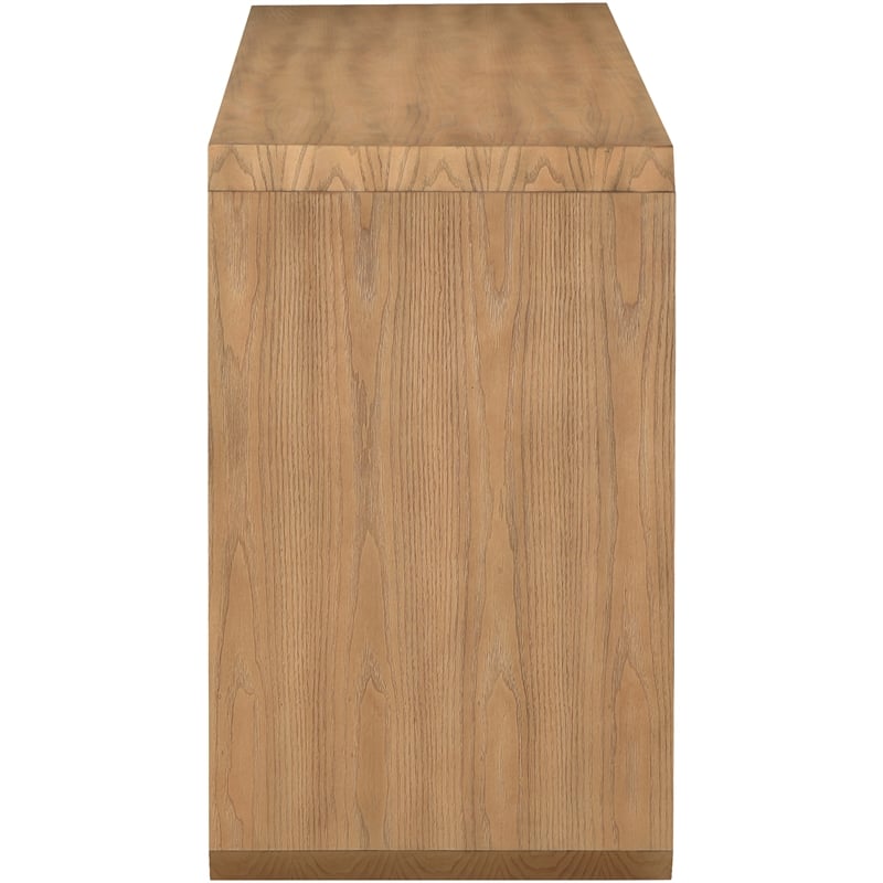 Maklaine Engineered Wood Mid-Century Natural Sideboard/Buffet