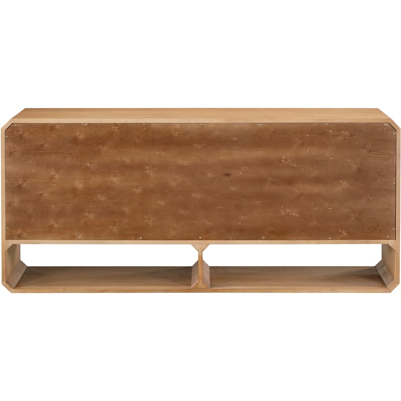 Maklaine Engineered Wood Mid-Century Natural Sideboard/Buffet