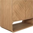 Maklaine Engineered Wood Mid-Century Natural Sideboard/Buffet
