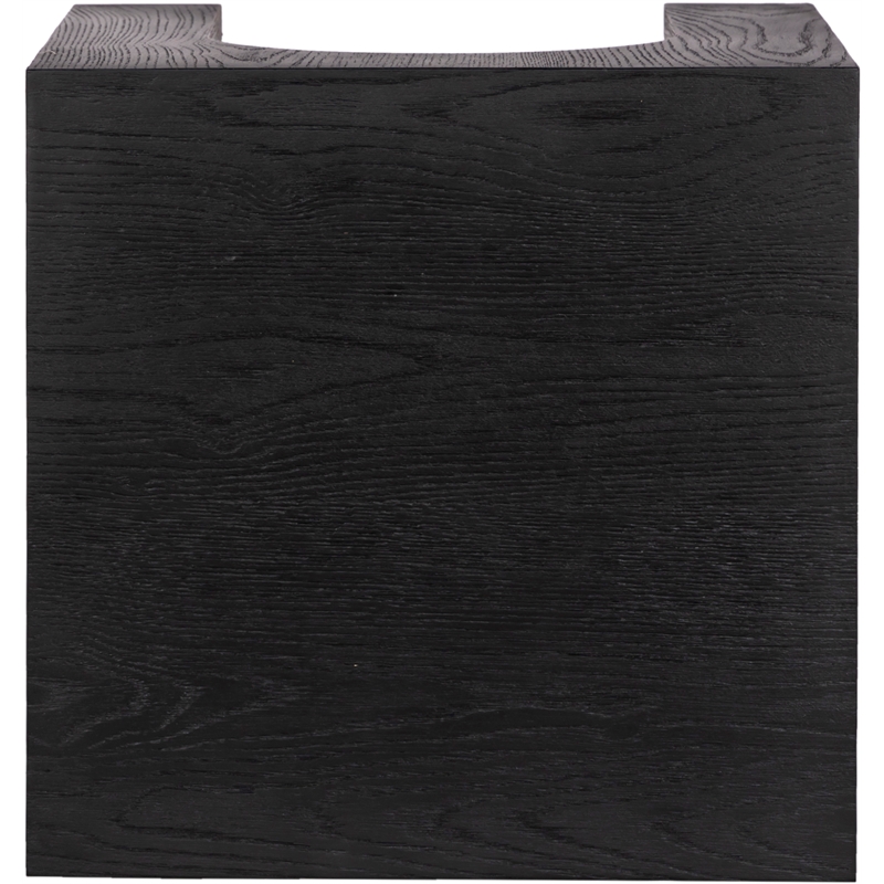 Maklaine Engineered Wood Modern / Contemporary Black End Table