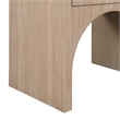 Maklaine Engineered Wood Mid-Century Rich Natural Oak Night Stand