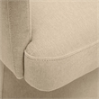 Maklaine Transitional Fabric Taupe Finish Rolling Desk Chair