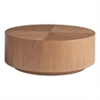 Maklaine Coastal Cocktail Table in Natural Tan Weathered Oak