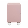 Maklaine Modern / Contemporary Wood Nightstand in Mauve Finish