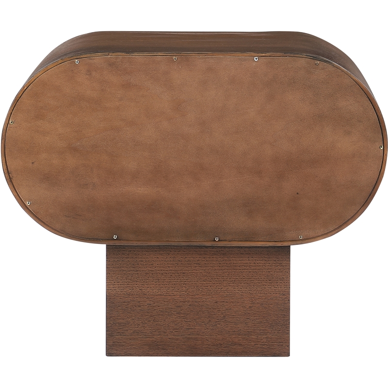 Maklaine Engineered Wood Modern / Contemporary Brown Night Stand