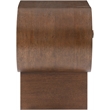 Maklaine Engineered Wood Modern / Contemporary Brown Night Stand