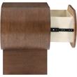Maklaine Engineered Wood Modern / Contemporary Brown Night Stand