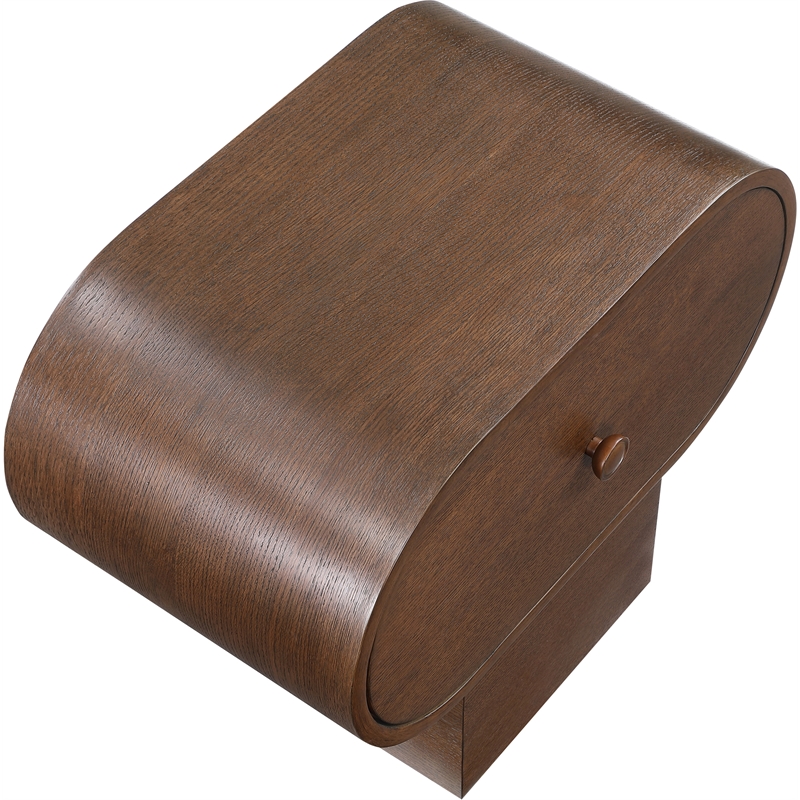 Maklaine Engineered Wood Modern / Contemporary Brown Night Stand
