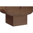 Maklaine Engineered Wood Modern / Contemporary Brown Night Stand