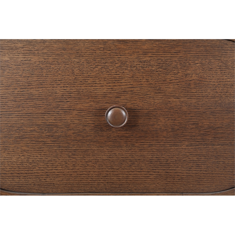 Maklaine Engineered Wood Modern / Contemporary Brown Night Stand