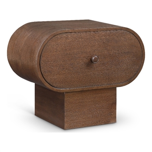 Maklaine Engineered Wood Modern / Contemporary Brown Night Stand