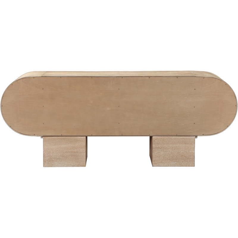 Maklaine Modern / Contemporary Natural Wood Sideboard/Buffet