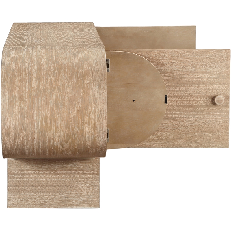 Maklaine Modern / Contemporary Natural Wood Sideboard/Buffet