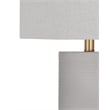 Maklaine Modern / Contemporary Table Lamp in Gray Finish Metal