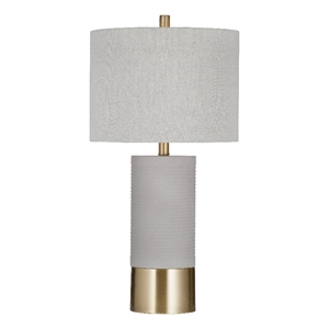 Maklaine Modern / Contemporary Table Lamp in Gray Finish Metal
