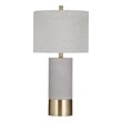 Maklaine Modern / Contemporary Table Lamp in Gray Finish Metal