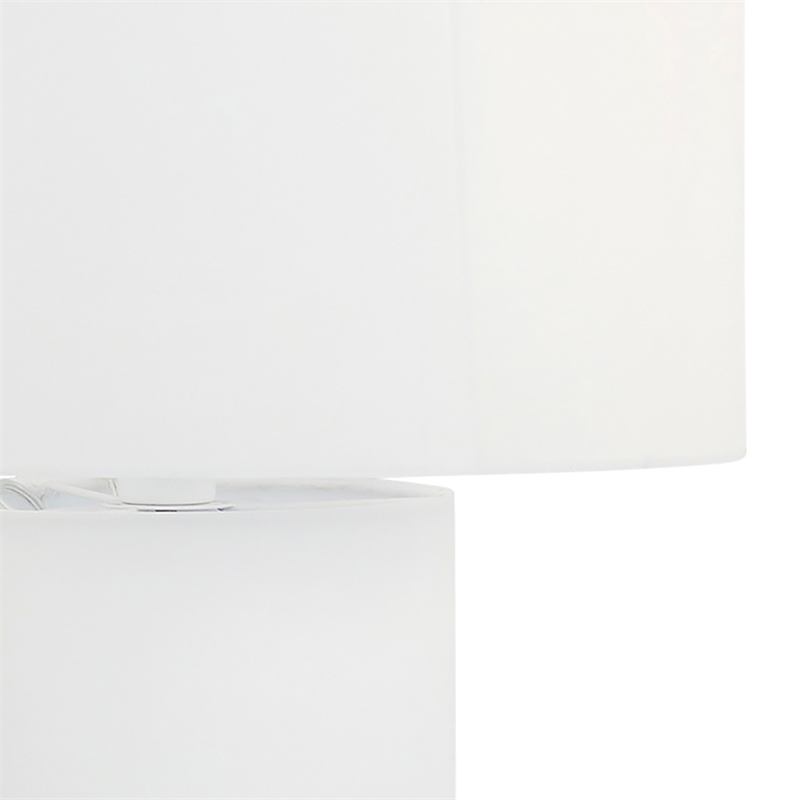 Maklaine Modern / Contemporary Cream Linen Fabric Floor Lamp