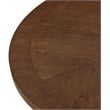 Maklaine Contemporary Brown Beech Wood and Veneer Dining Table