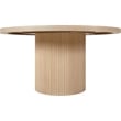 Maklaine Contemporary Natural Beech Wood and Veneer Dining Table