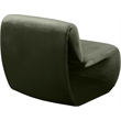 Maklaine Modern / Contemporary Green Finish Velvet Accent Chair