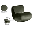 Maklaine Modern / Contemporary Green Finish Velvet Accent Chair