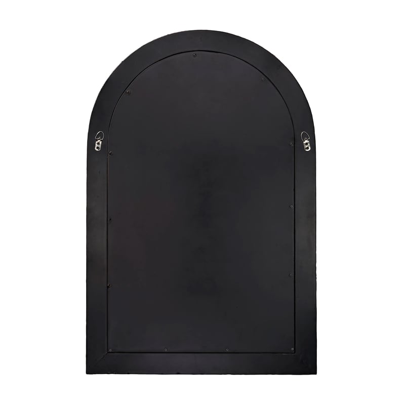 Maklaine Contemporary Coastal Mother of Pearl Arch Wall Mirror