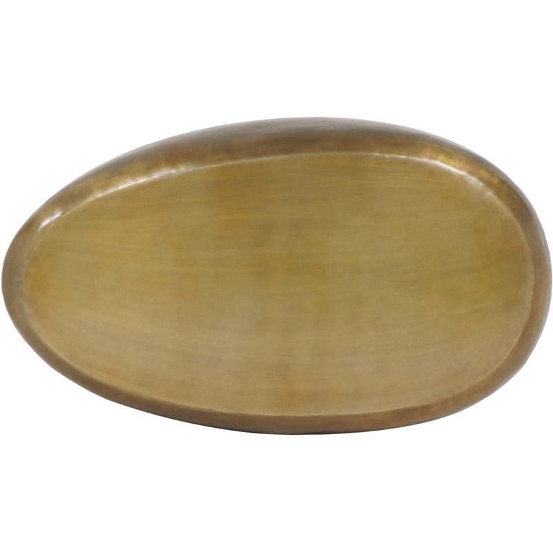 Maklaine Modern / Contemporary Gold Finish Aluminum Coffee Table