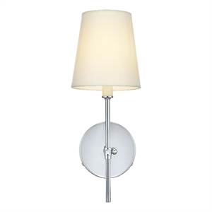 Maklaine Modern / Contemporary 5.5&quot Wall Sconce In Chrome Finish