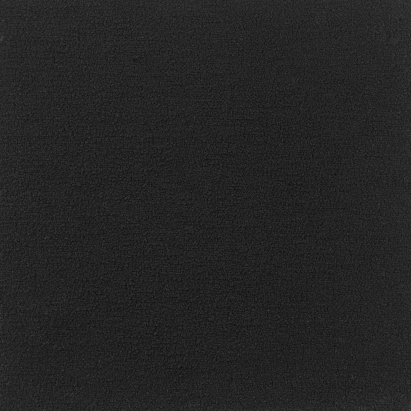 Maklaine Contemporary Set of 2 Black Teddy Fabric Barstools with Chrome