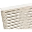 Maklaine Contemporary Cream Rope Fabric Outdoor Patio Dining Side Chair