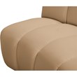 Maklaine Modern / Contemporary Camel Velvet 10pc. Modular Sectional