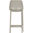 Maklaine Modern / Contemporary Taupe Outdoor Patio Stool (Set of 4)