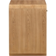 Maklaine Engineered Wood Mid-Century Natural Ash Veneer Night stand