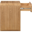 Maklaine Engineered Wood Mid-Century Natural Ash Veneer Night stand