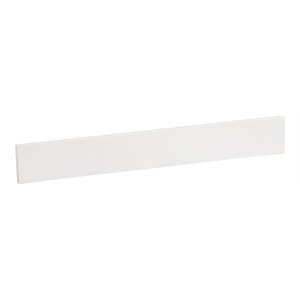 Maklaine Traditional 32&quot Engineered Stone Backsplash in Ivory White
