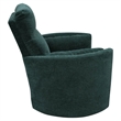 Maklaine Polyester Power Swivel Glider Recliner in Peacock Blue