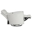 Maklaine Fabric Power Swivel Glider Recliner in NaturalQuartz Finish