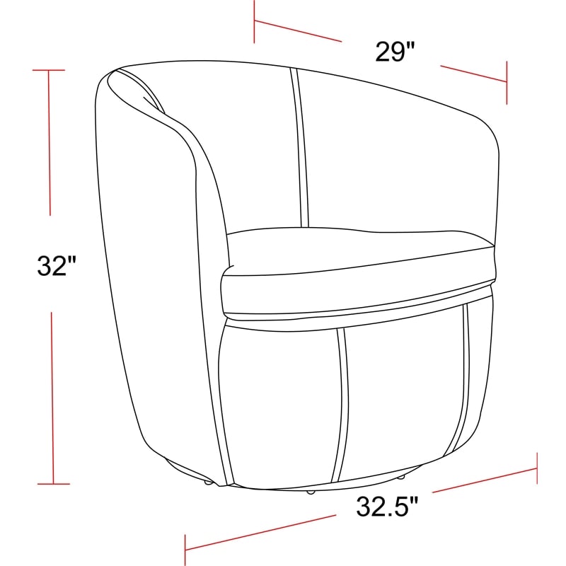 Maklaine Transitional Vintage Navy All Italian Leather Swivel Club Chair