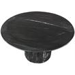 Maklaine Contemporary Black Marble with White Veining Dining Table